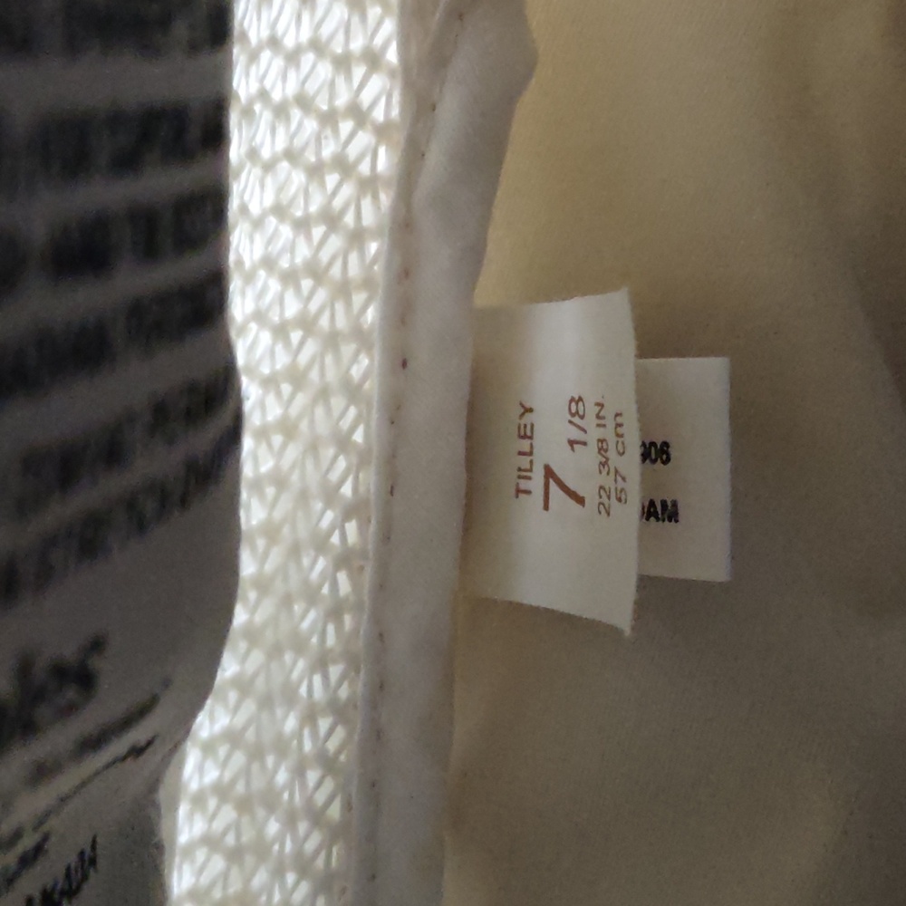 The Airflow Tilley boonie hat Men's 7 1/8 cream EUC - Picture 4 of 4